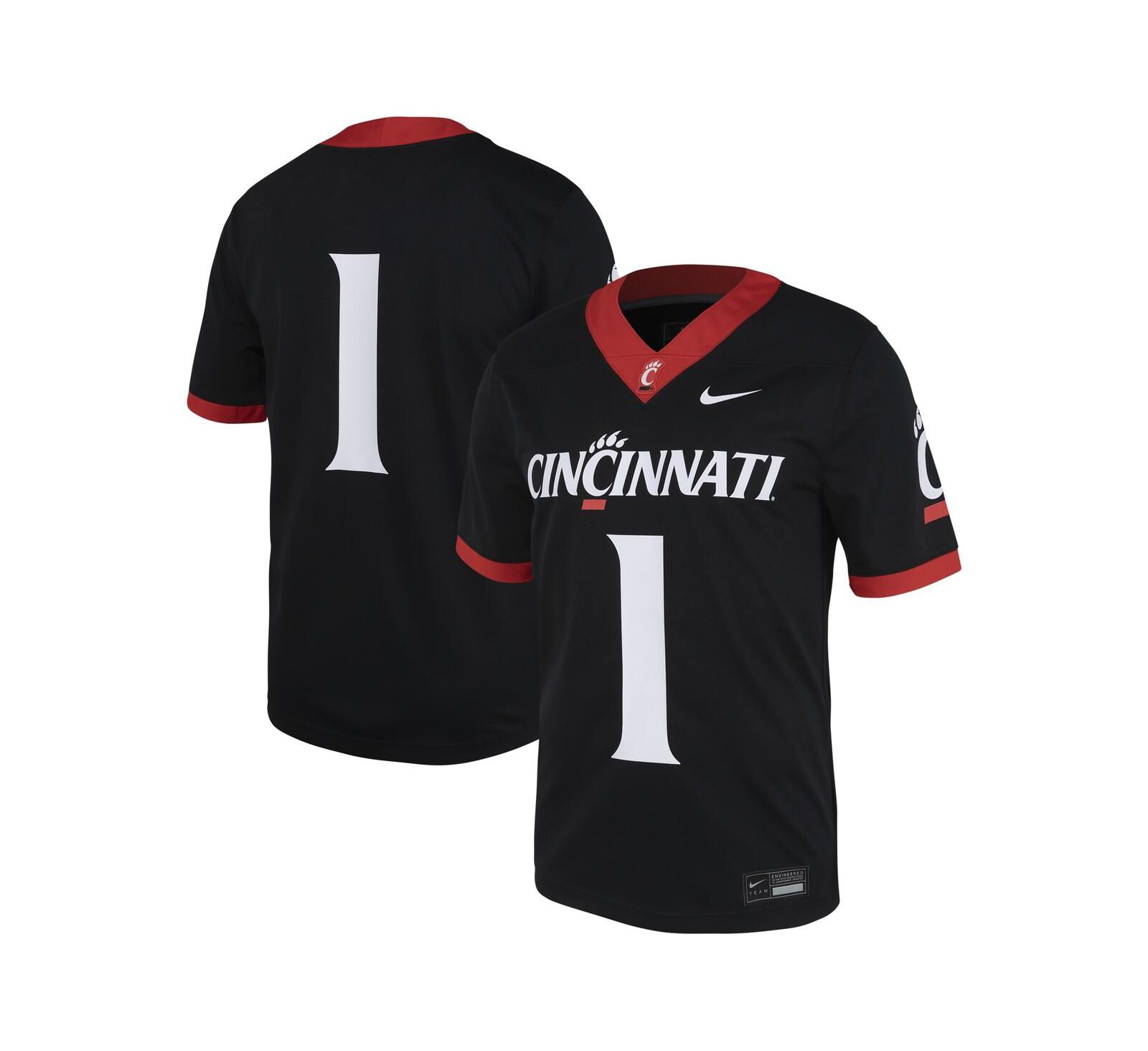 Мужская футбольная джерси Nike #1 Cincinnati Bearcats Untouchable, черная