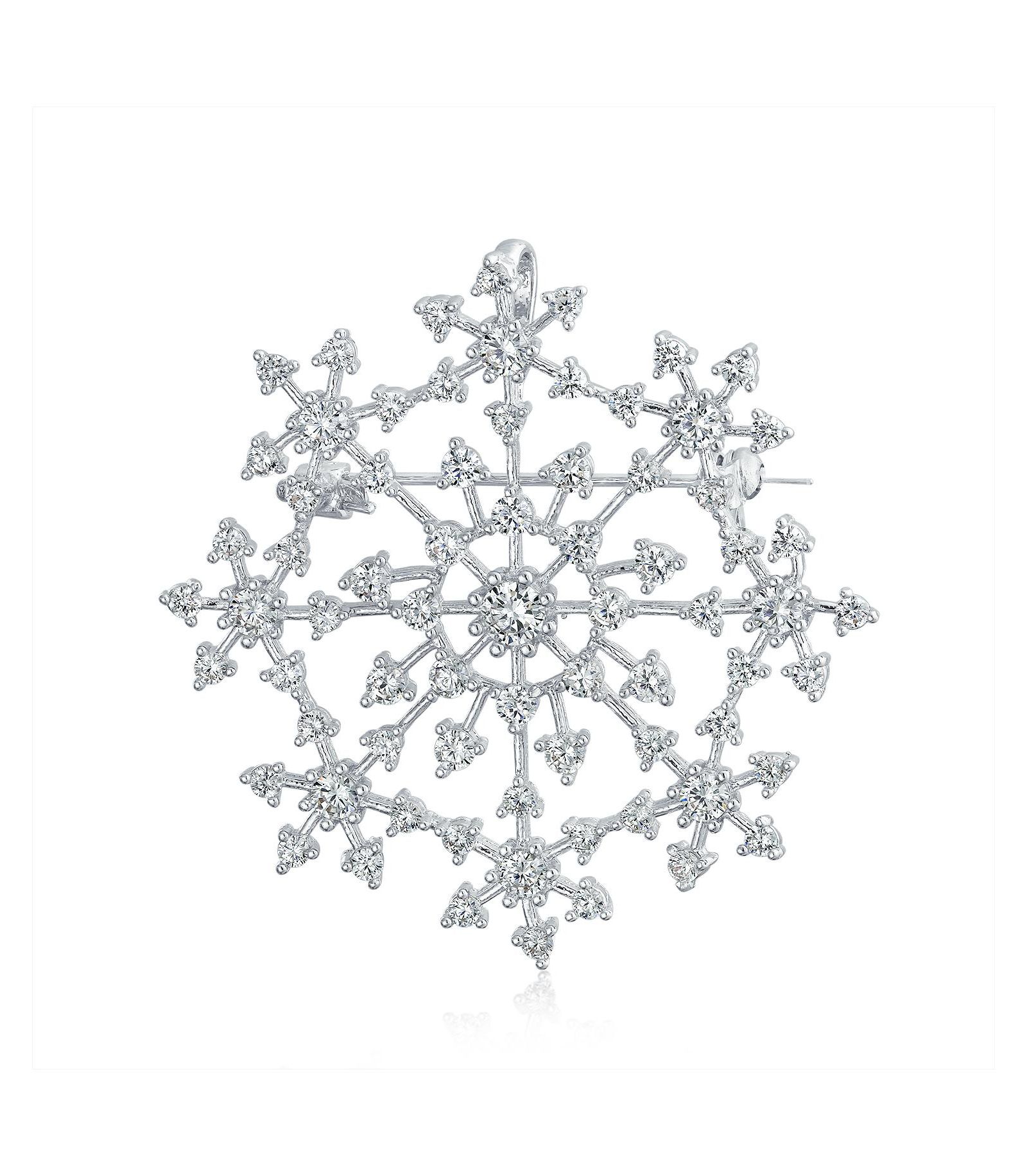 Брошь-снежинка Bling Jewelry Frozen Winter Holiday Party