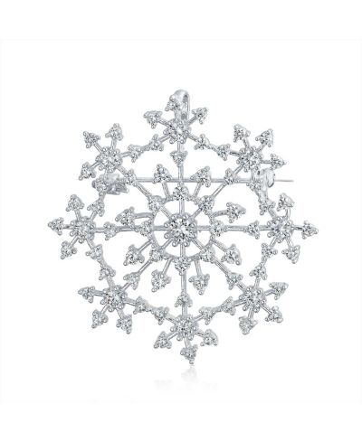 Брошь-снежинка Bling Jewelry Frozen Winter Holiday Party