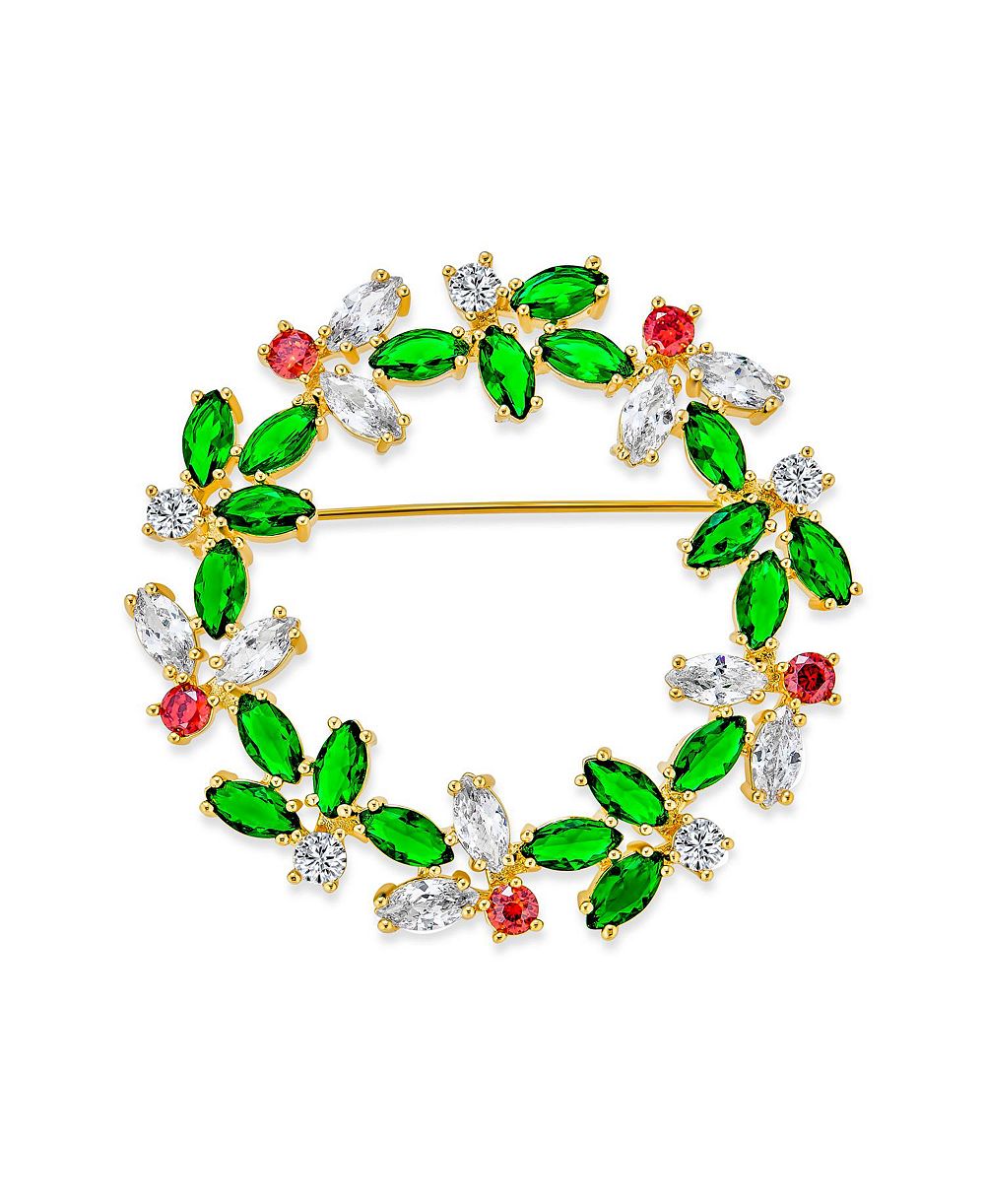 Брошь Bling Jewelry Colorful Marquise Cubic Zirconia CZ