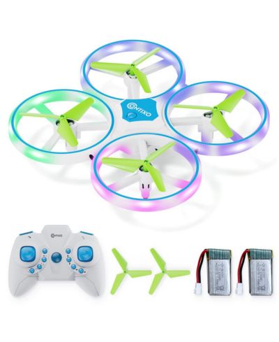 Contixo 7" TD1 Kids Indoor Outdoor RC Easy to Fly Quadcopter Drone with LED Lights with 3d Flip