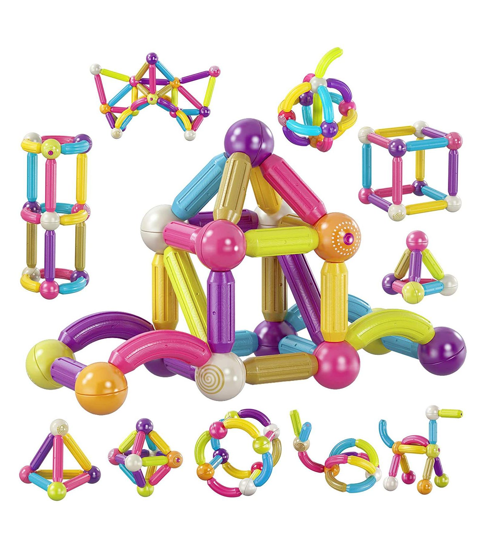 Магнитные строительные блоки Contixo Kids Toy Magnetic Stix