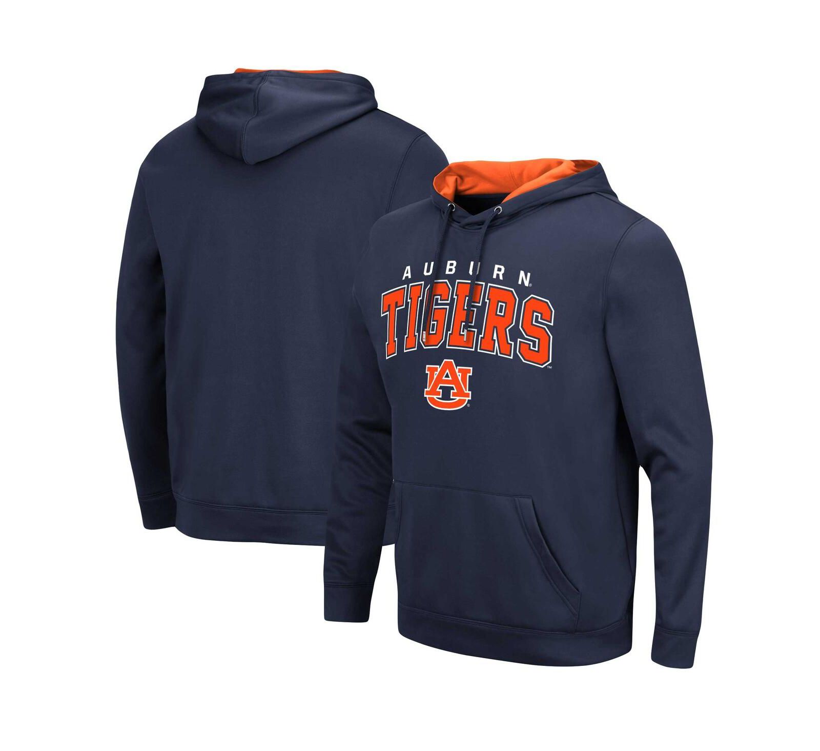 Men's Colosseum Navy Auburn Tigers Resistance Pullover Hoodie