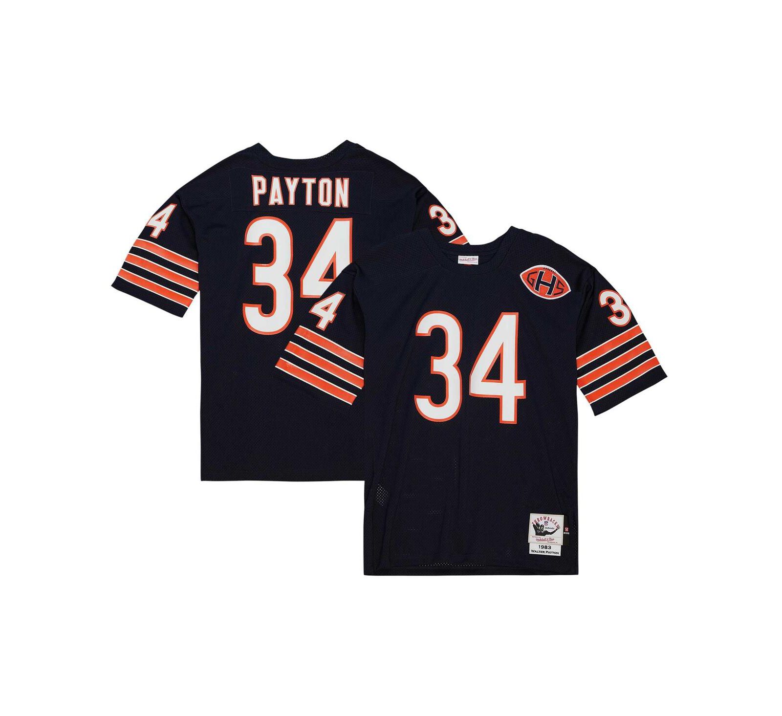 Men's Mitchell & Ness Walter Payton Navy Chicago Bears 1983 Authentic Throwback Retired Player Jersey