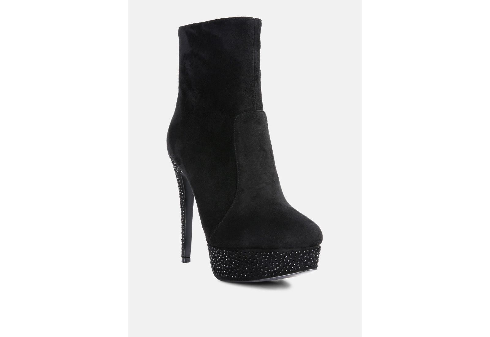 London Rag Women's Espiree Microfiber High Heeled Ankle Boots