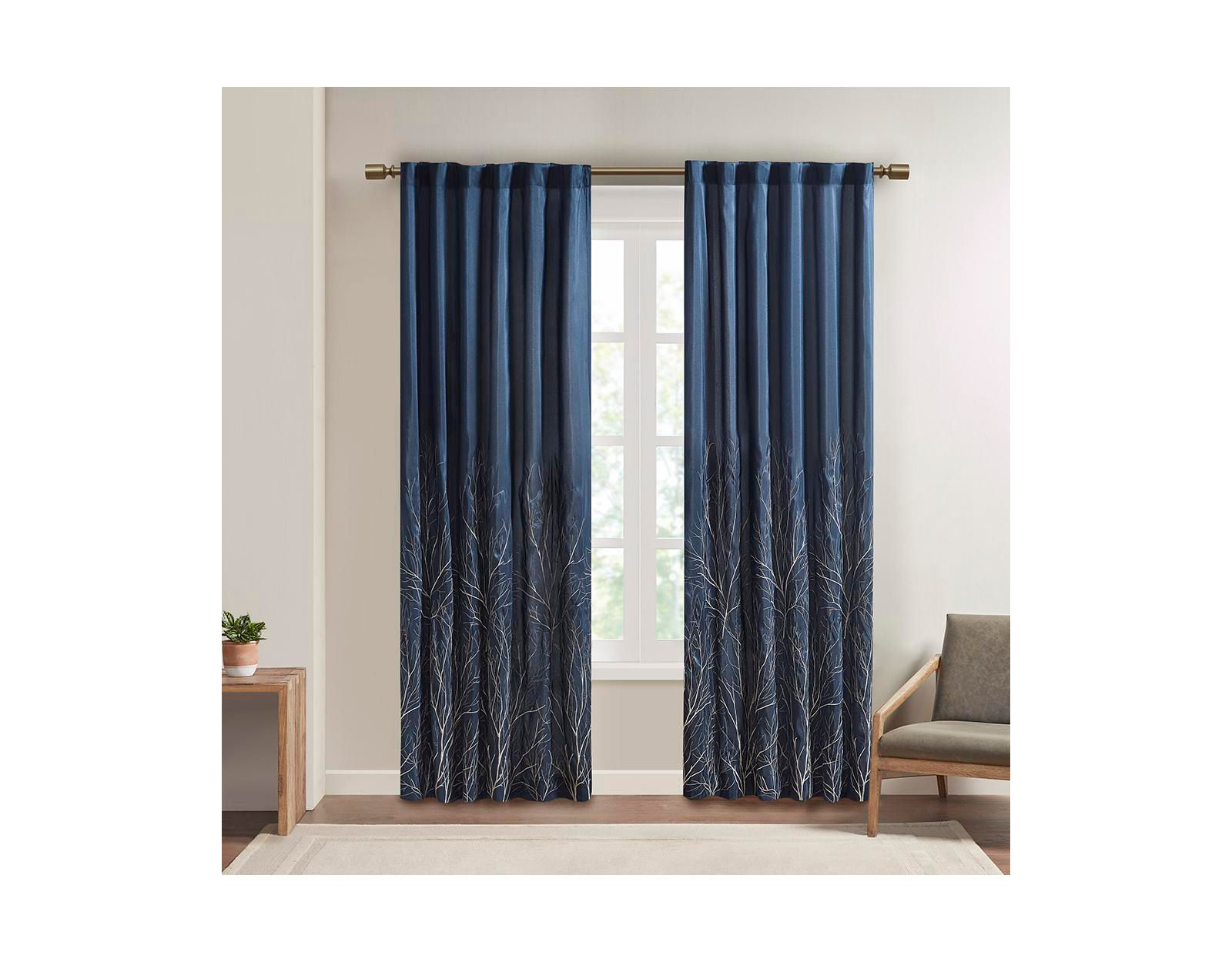 Andora Botanical вышитая панель для штор, 50"W x 95"L