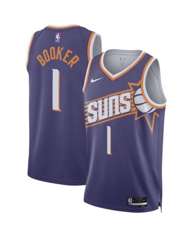 Мужская и женская джерси Nike Devin Booker Purple Phoenix Suns