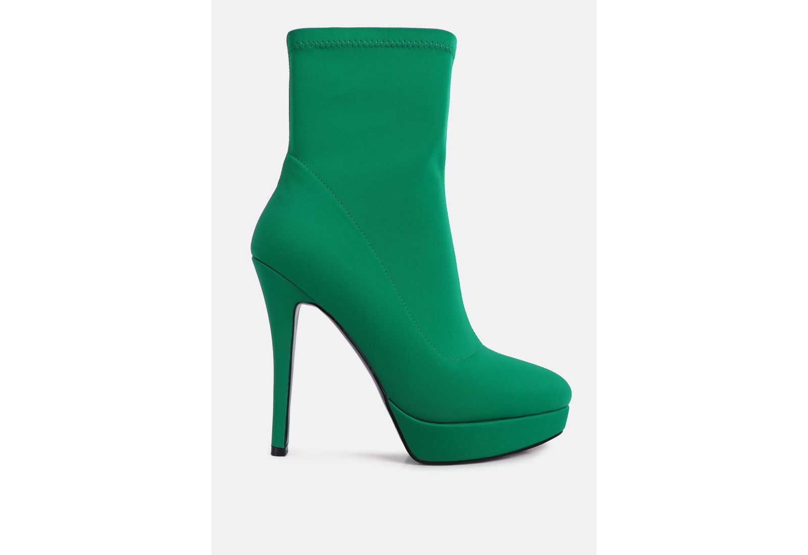 London Rag Women's Patotie Lycra High Heel Ankle Boots