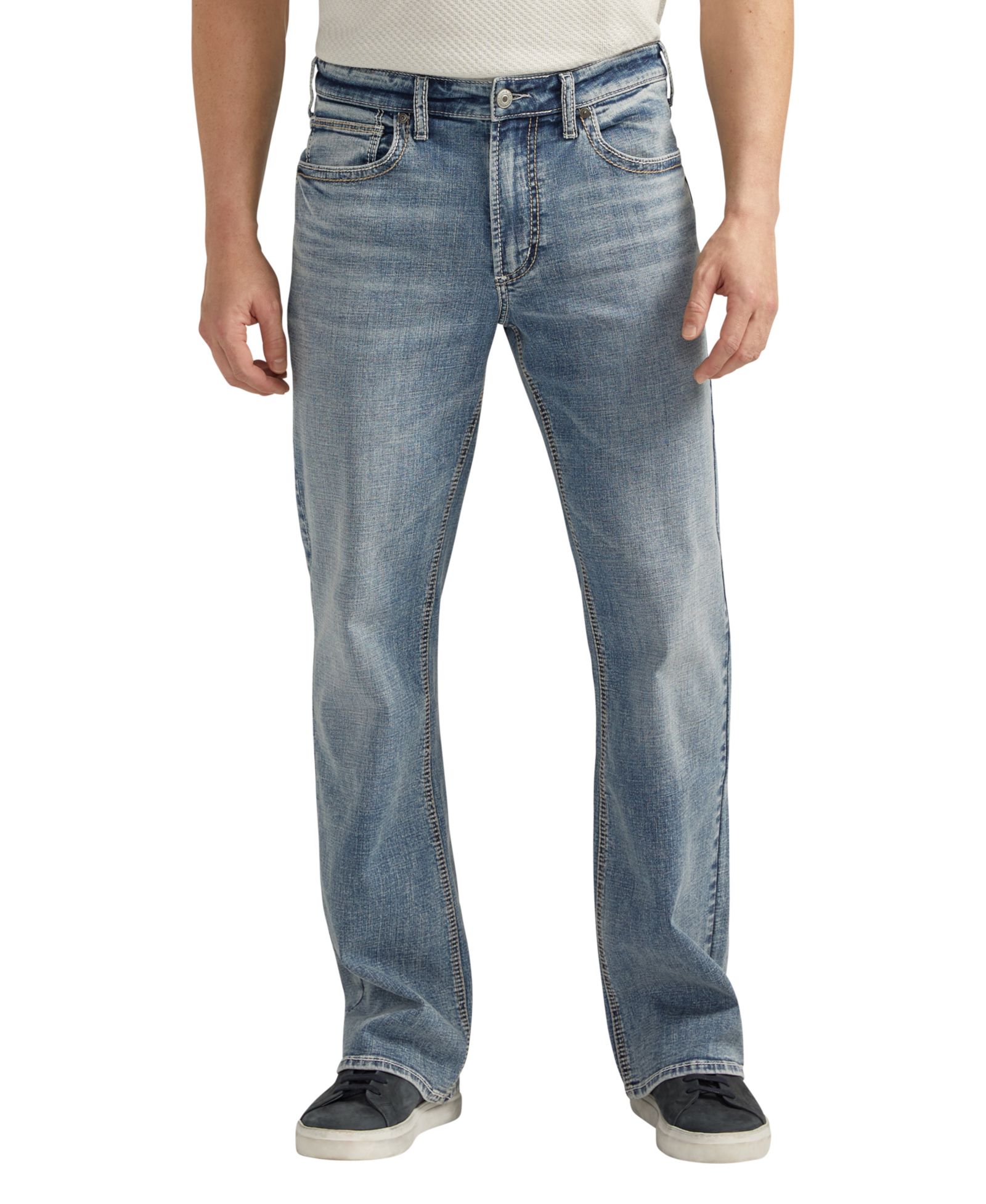 Silver Jeans Co. Men's Zac Relaxed Fit Straight Leg Jeans