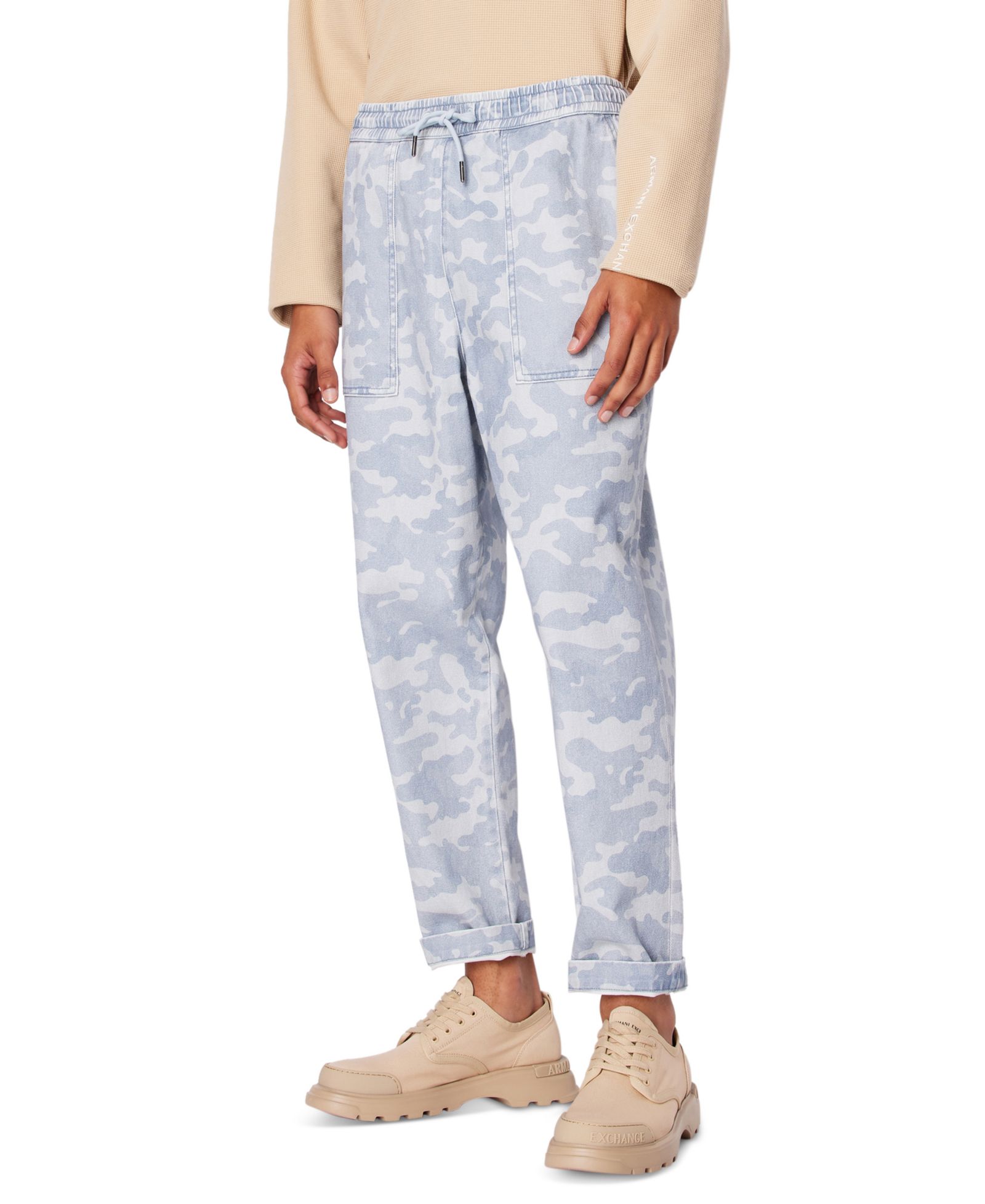 Мужские брюки A|X Armani Exchange Tonal Camouflage с завязками