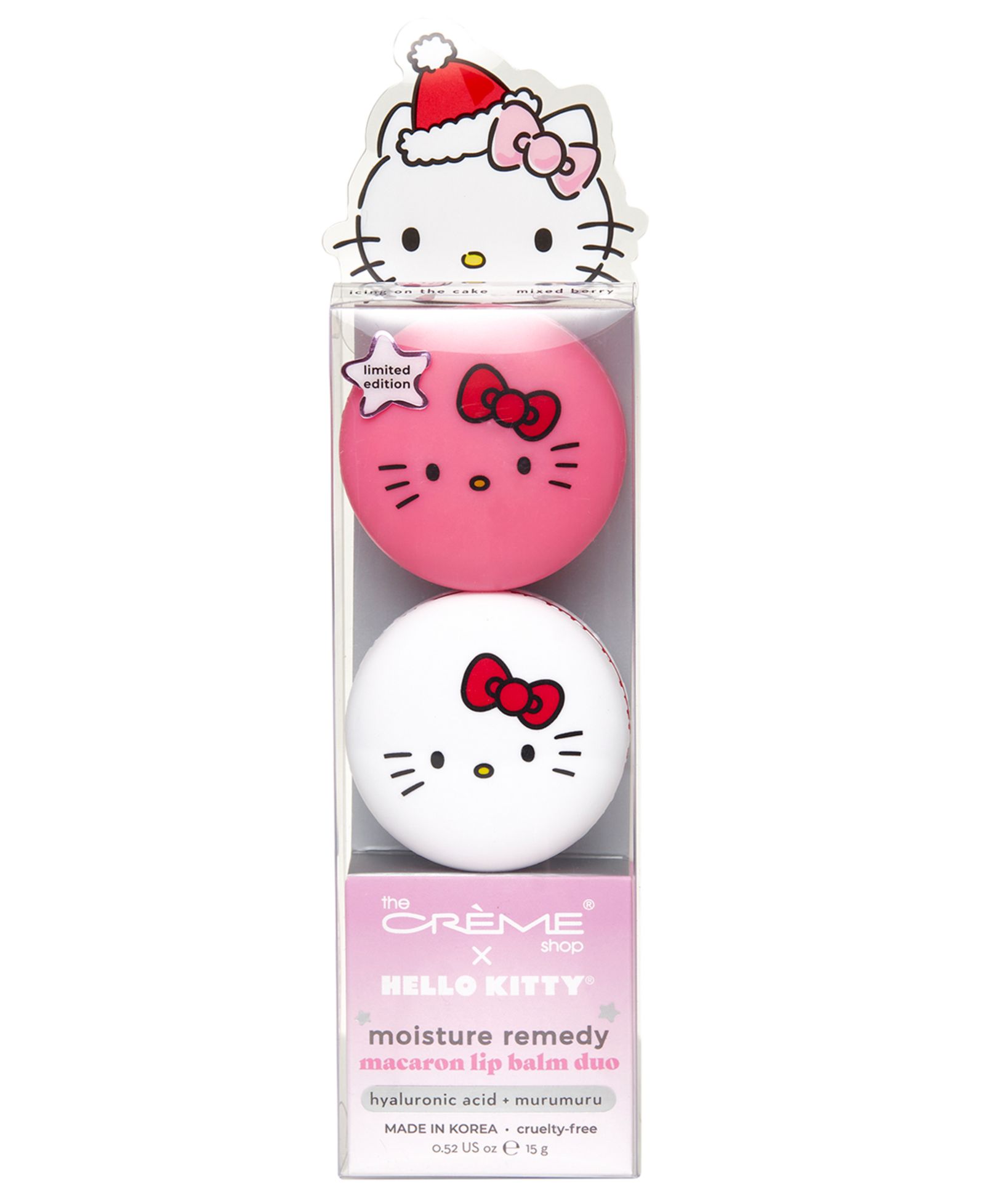 The Crème Shop X Hello Kitty Набор бальзамов для губ Macaron, 2 шт.