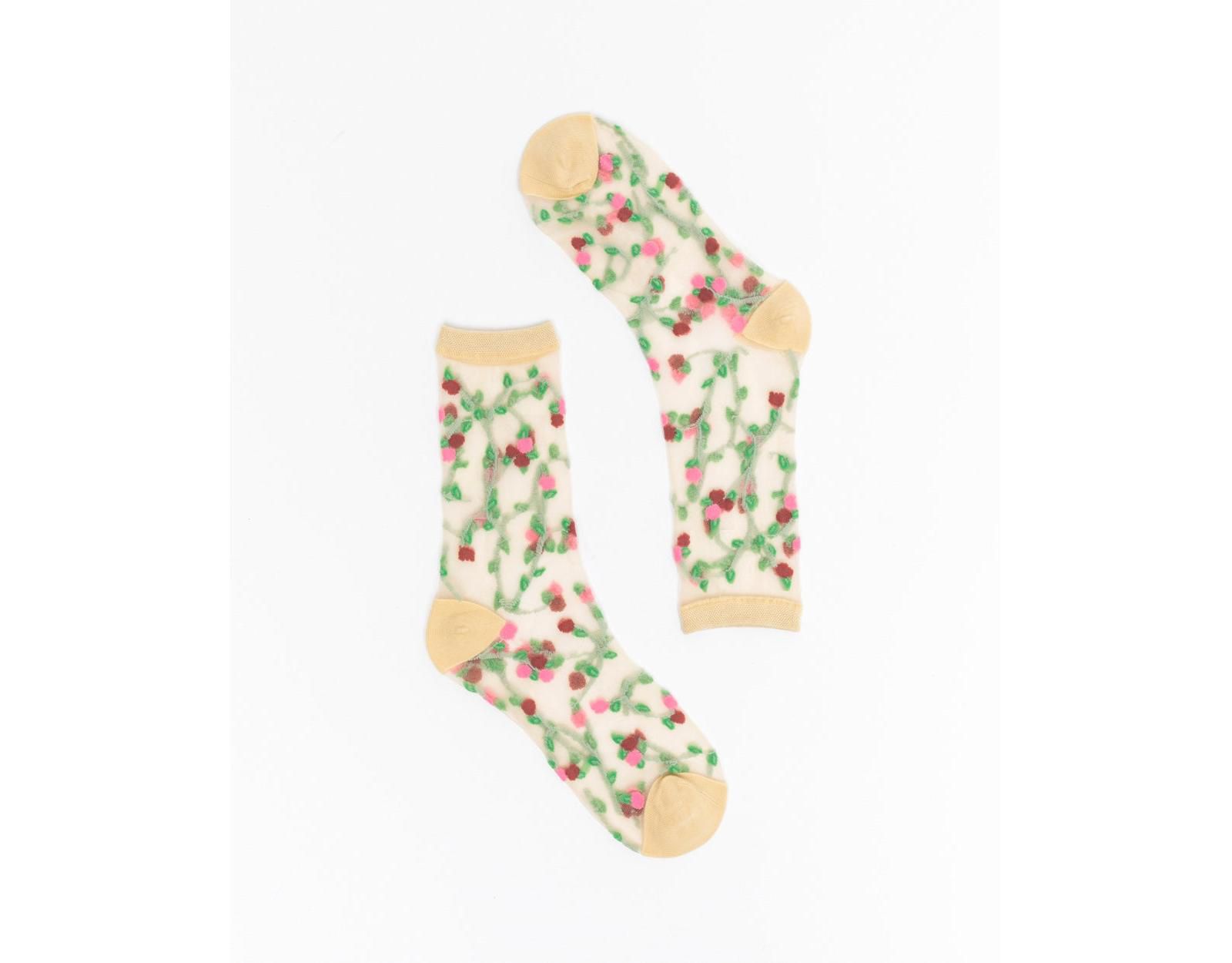 Sock Candy Women's Sheer Rosettes Sock