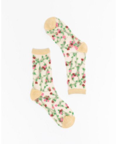 Женские прозрачные носки с розеточками Sock Candy
