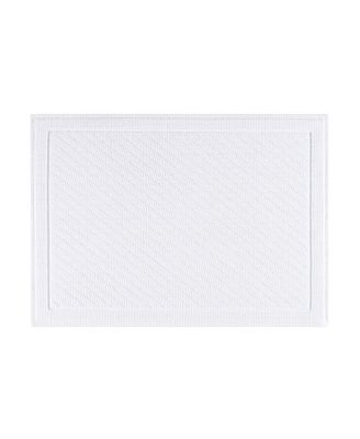 Arkwright Home Textured Woven Cotton Bath Rug with Slip-Resistant Backing