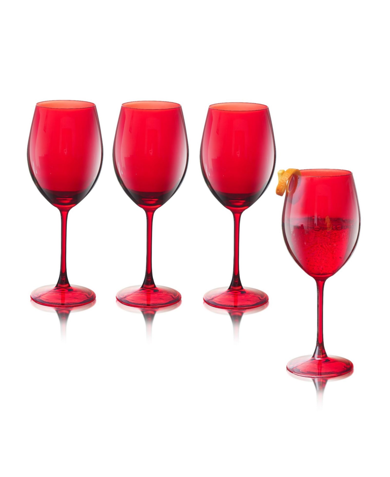 Универсальные винные бокалы Qualia Glass Carnival 20 oz, набор из 4 шт