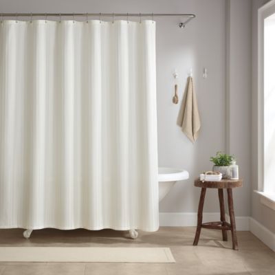 Набор штор для душа Arkwright Home Damask с утяжеленным краем и кольцами