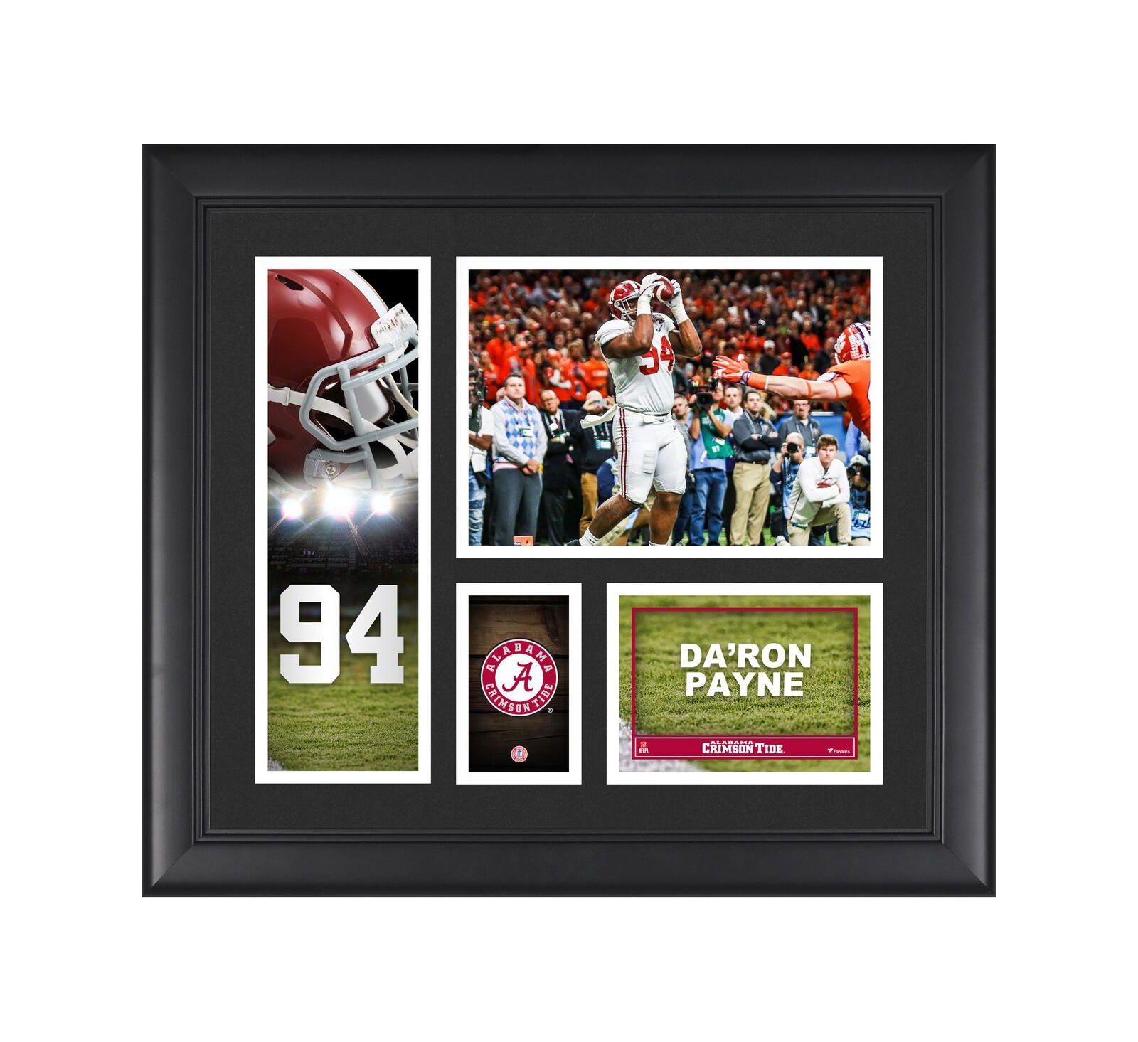 Da'Ron Payne Alabama Crimson Tide Framed 15" x 17" Player Collage