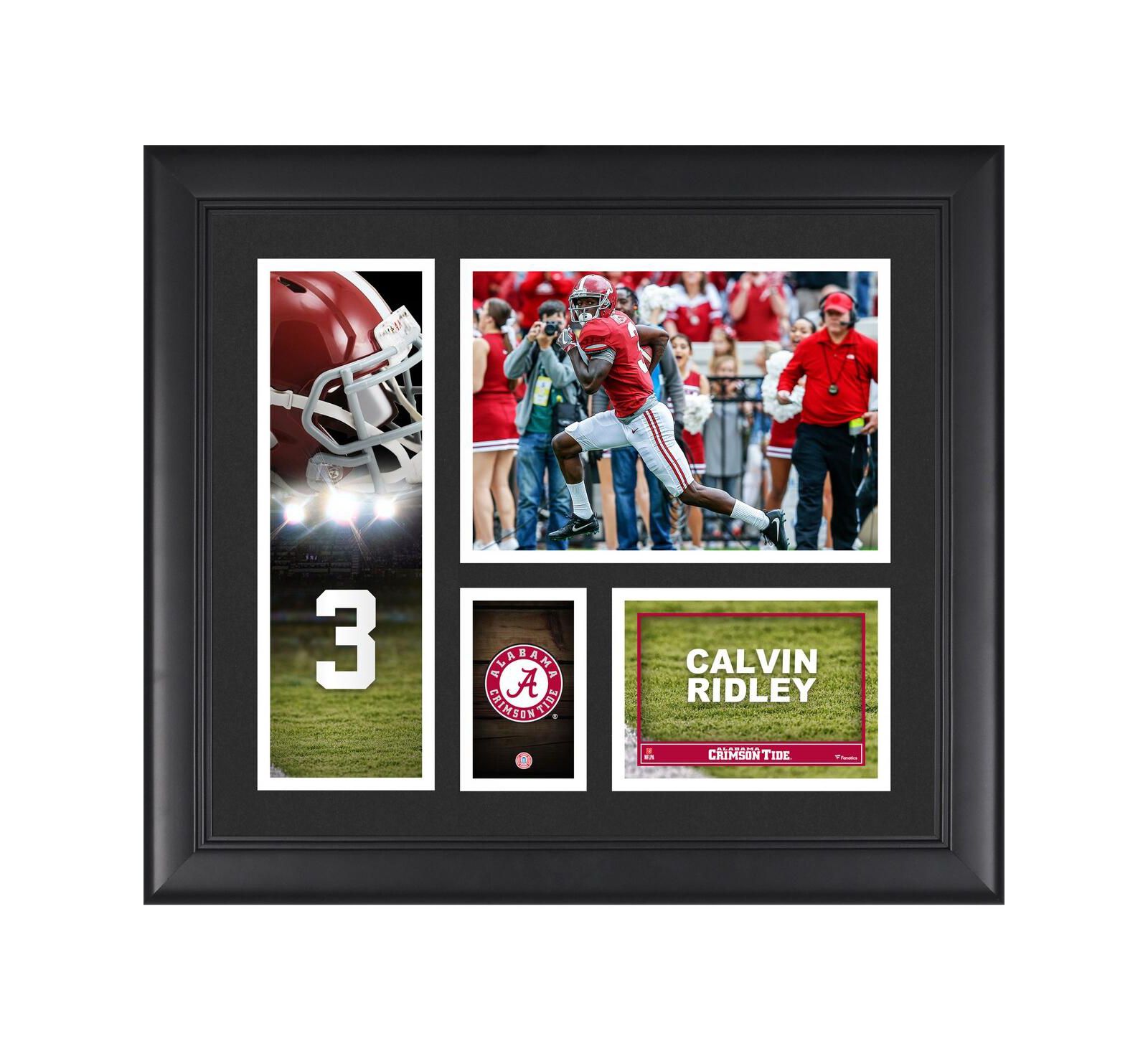 Коллаж Fanatics Authentic Calvin Ridley Alabama Crimson Tide Framed 15" x 17" Player