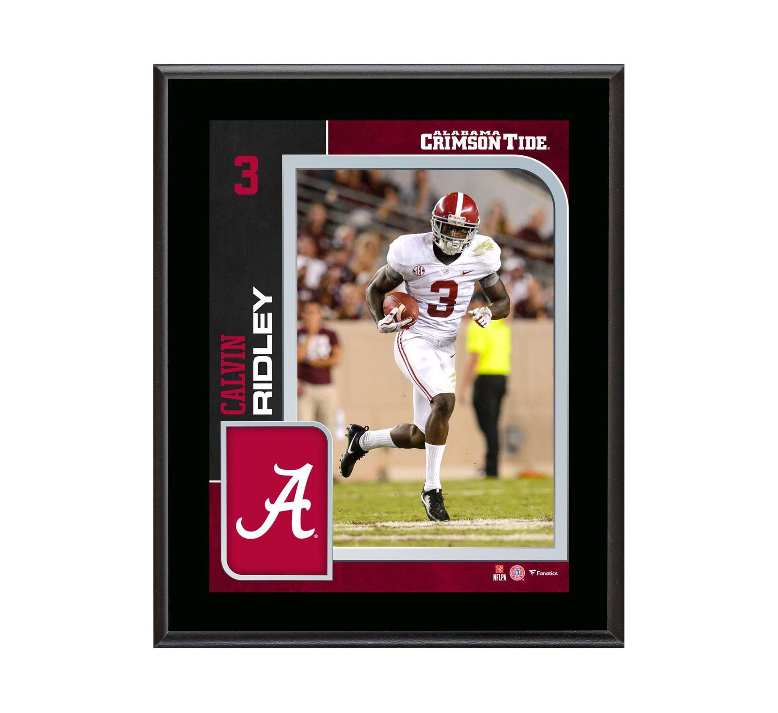 Fanatics Authentic сувенирная табличка Calvin Ridley Alabama Crimson Tide, 10.5" x 13"