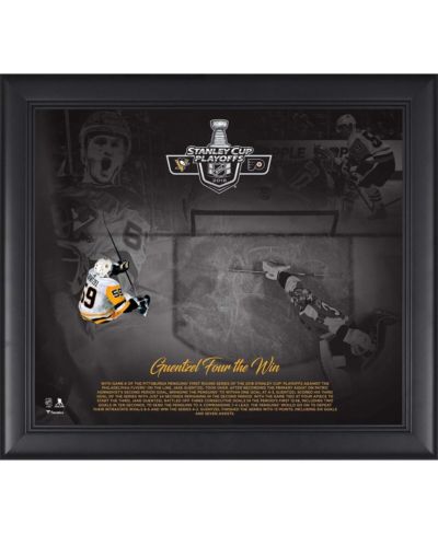 Коллаж Fanatics Authentic Jake Guentzel Pittsburgh Penguins Four Goals Vs. Philadelphia Flyers, 15"x17"