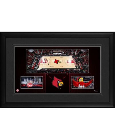 Louisville Cardinals панорамный коллаж в раме, 10'' x 18'' KFC Yum! Center