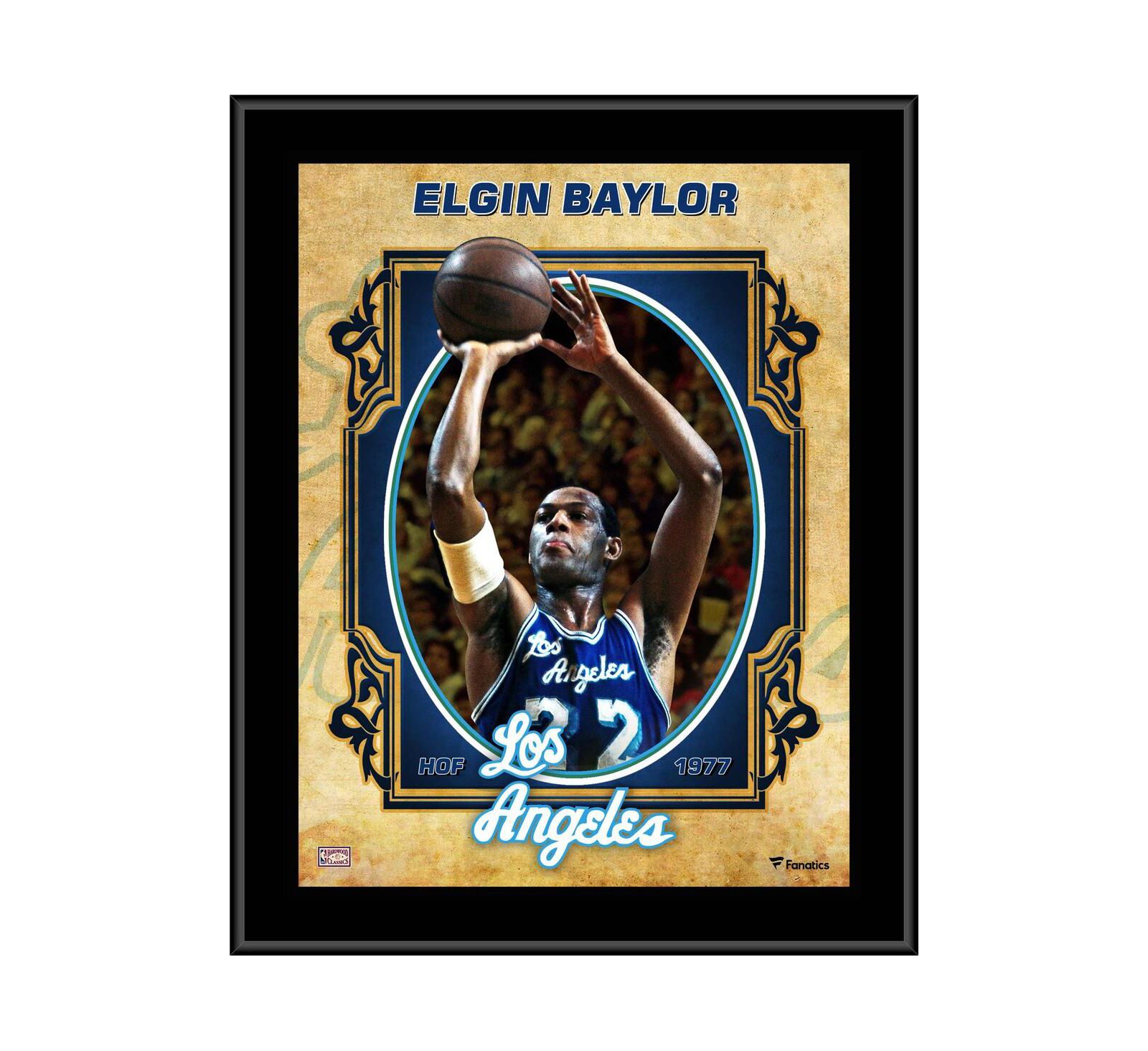 Elgin Baylor Los Angeles Lakers 10.5'' x 13'' Sublimated Hardwood Classics Player Plaque