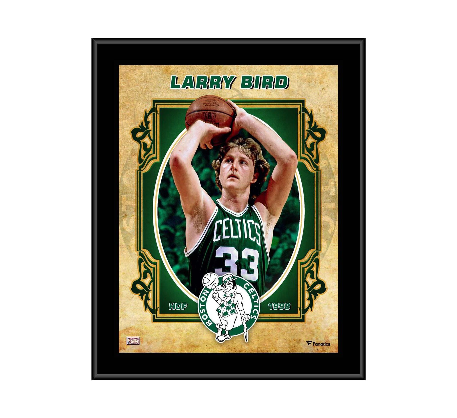 Larry Bird Boston Celtics 10.5'' x 13'' Sublimated Hardwood Classics Игрок Плашка