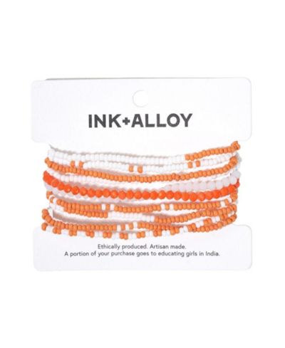 Orange and White