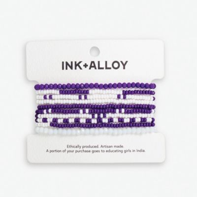 Purple and white