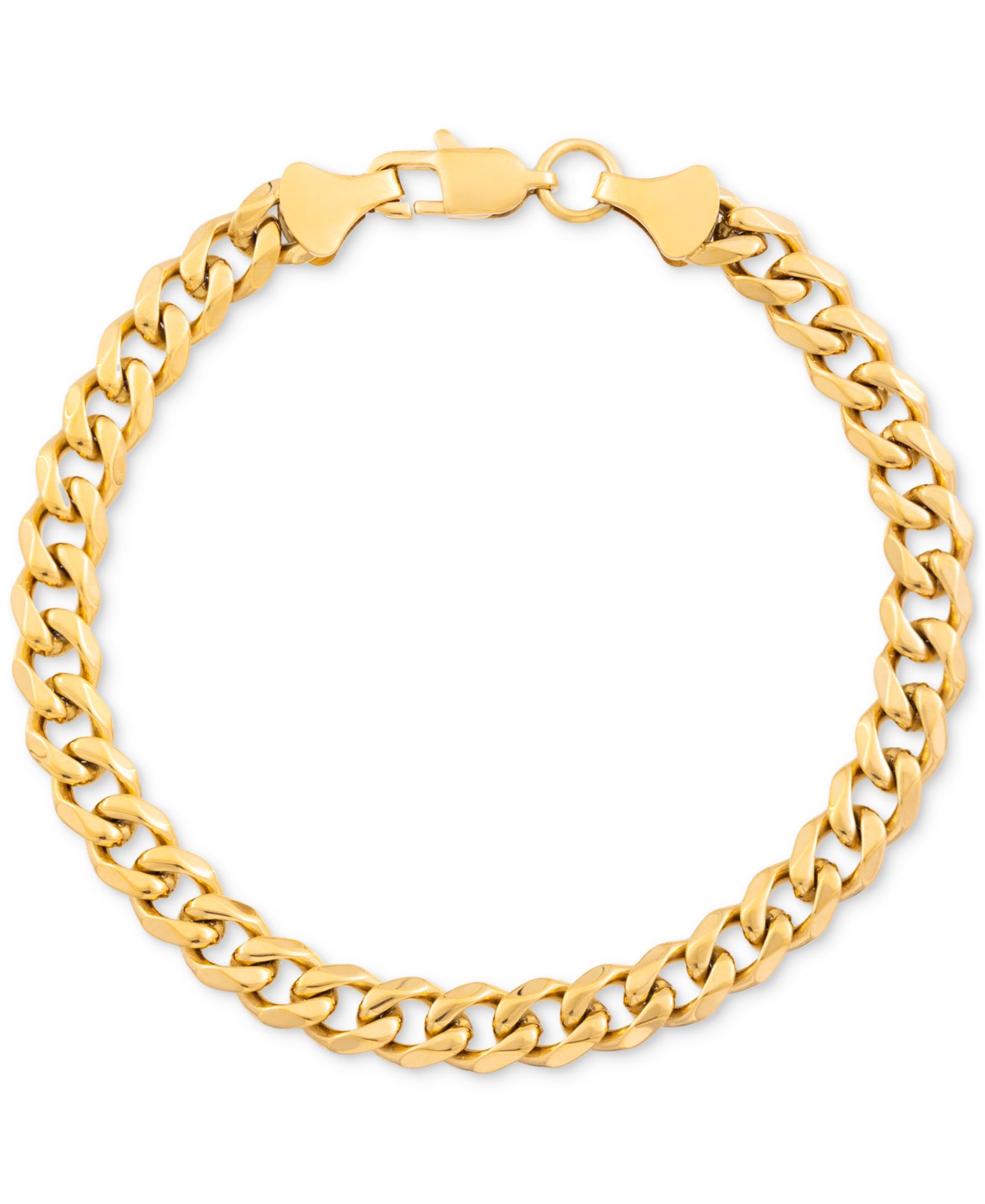 Браслет LEGACY for MEN by Simone I. Smith Men's Curb Link Chain, Gold-Tone Ion-Plated Stainless Steel