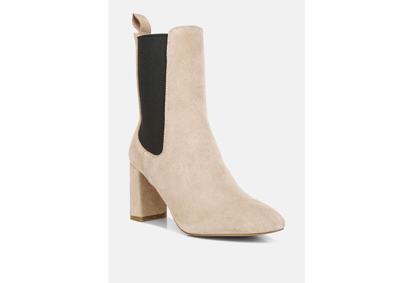 Gaven Womens Suede High Ankle Chelsea Boots