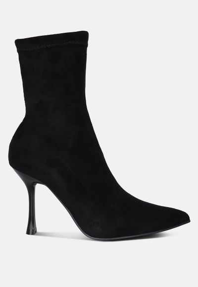 London Rag Women's tweeple stiletto boot with a pointed toe