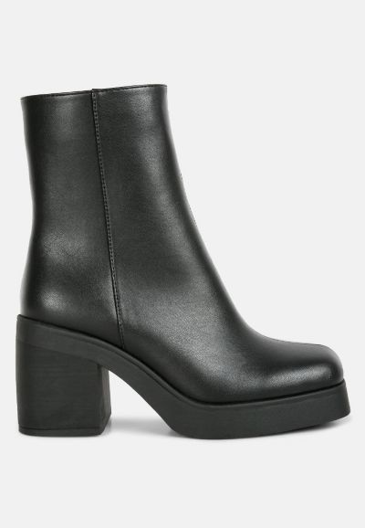 Womens sins platform bootie