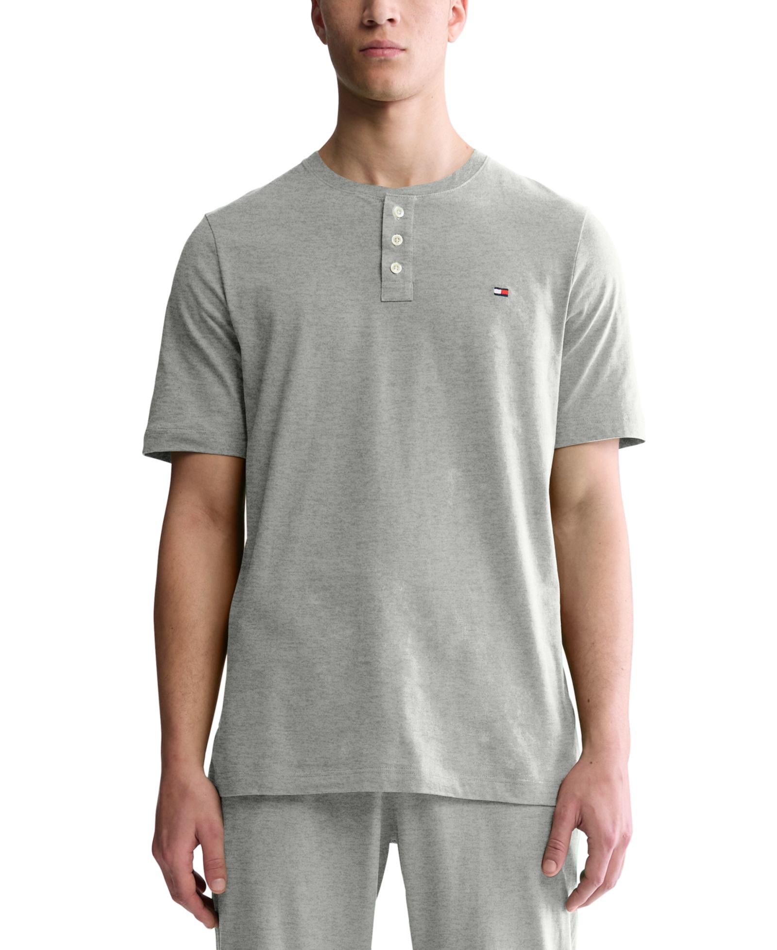 Tommy Hilfiger Men's Classic-Fit Short-Sleeve Solid Henley T-Shirt