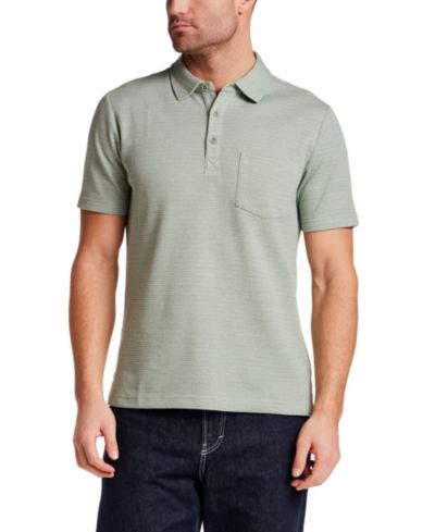 Weatherproof Vintage Men's Short-Sleeve Waffle Polo Shirt