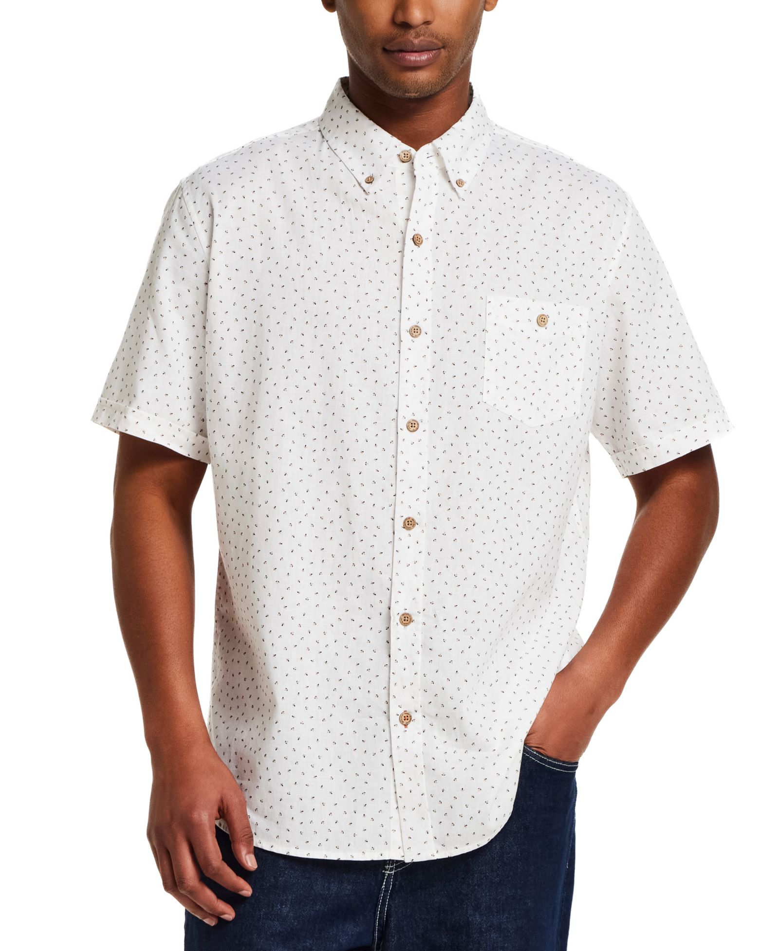 Weatherproof Vintage Men's Classic-Fit Short-Sleeve Button-Down  Shirt
