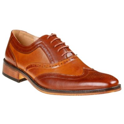 Мужские туфли Gino Vitale Men's Two Tone Wing Tip Oxford