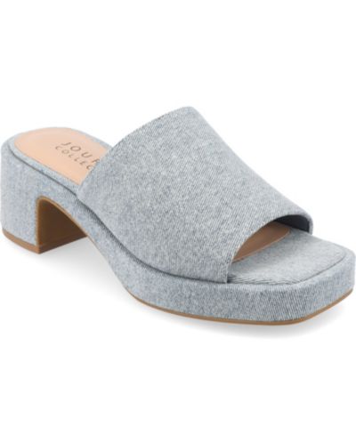 Journee Collection Женские Slip On Platform Sandals Bessa