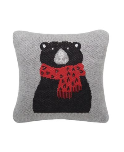 Декоративная подушка C&F Home Winter Black Bear Small Christmas Accent 10" x 10"