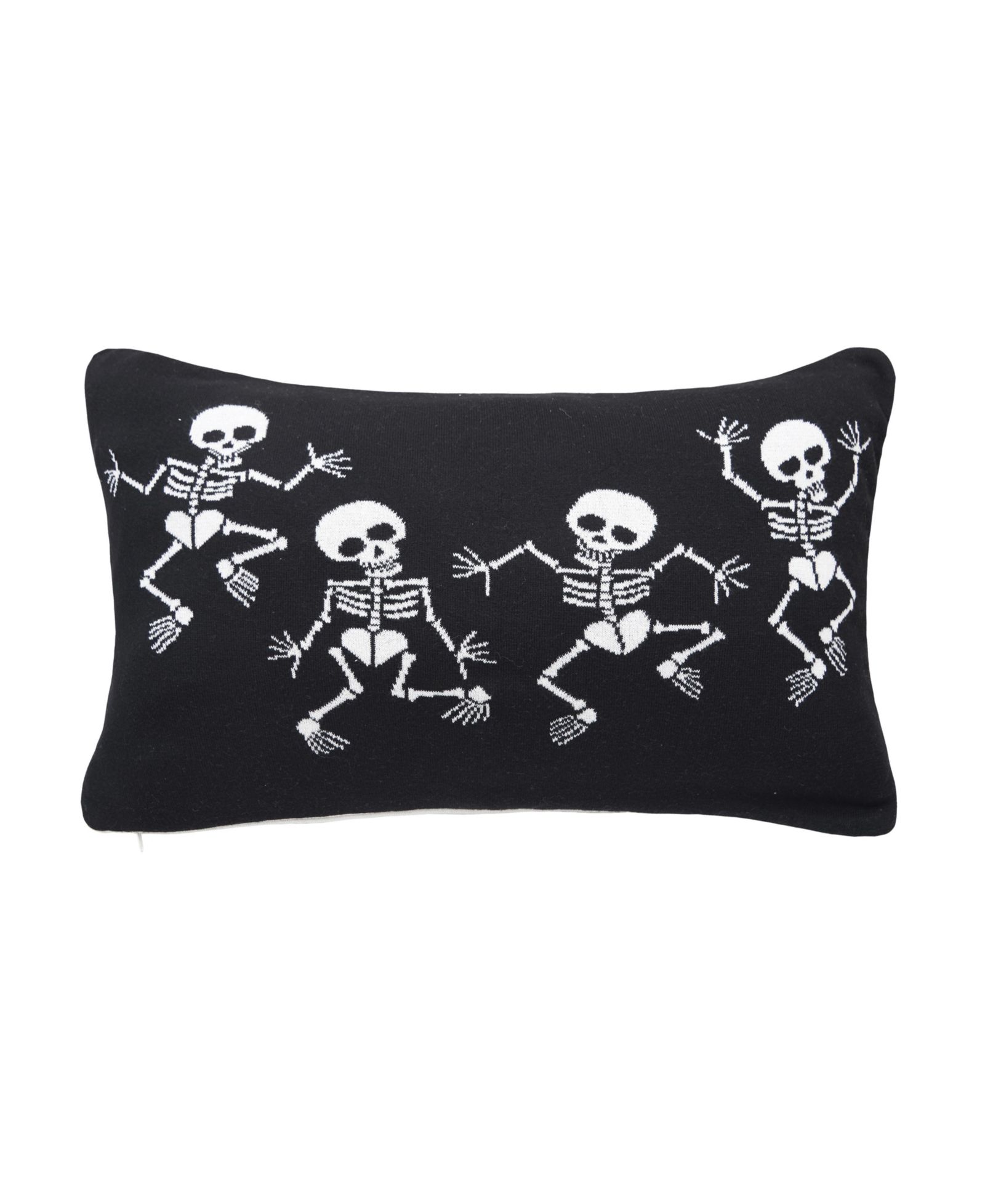 Dancing Skeletons Cotton Blend Halloween Accent Throw Pillow 16" x 24"