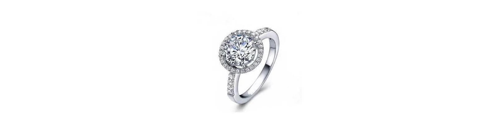 Halo Round Cut Cubic Zirconia Ring