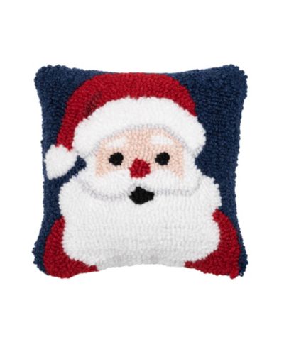C&F Home Декоративная мини-подушка Christmas Santa Wishes Blue 8" x 8"