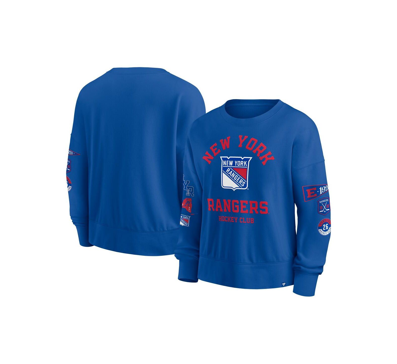 Женский свитшот Fanatics New York Rangers Go Team, синий