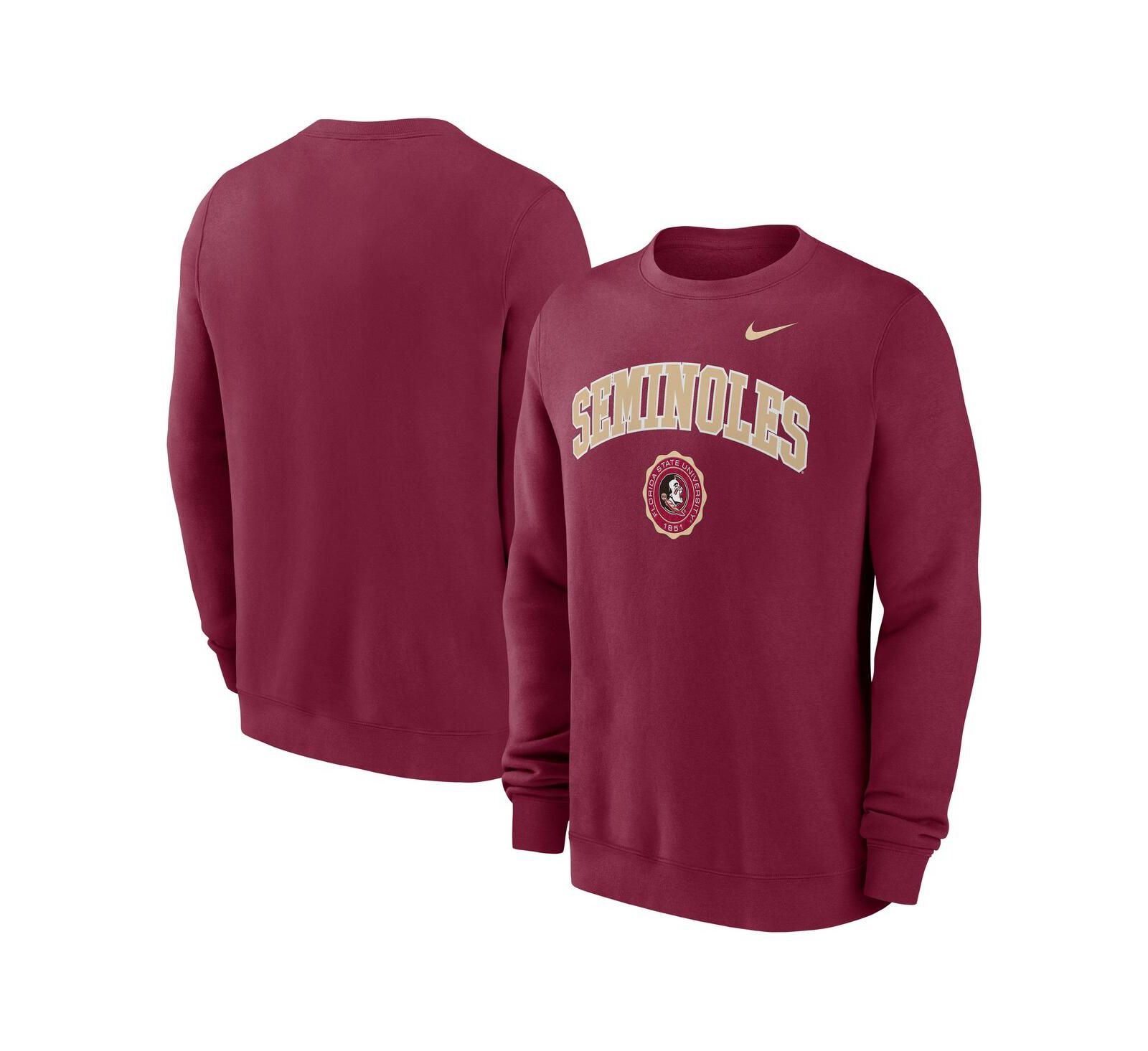 Мужской свитшот Nike Garnet Florida State Seminoles с логотипом