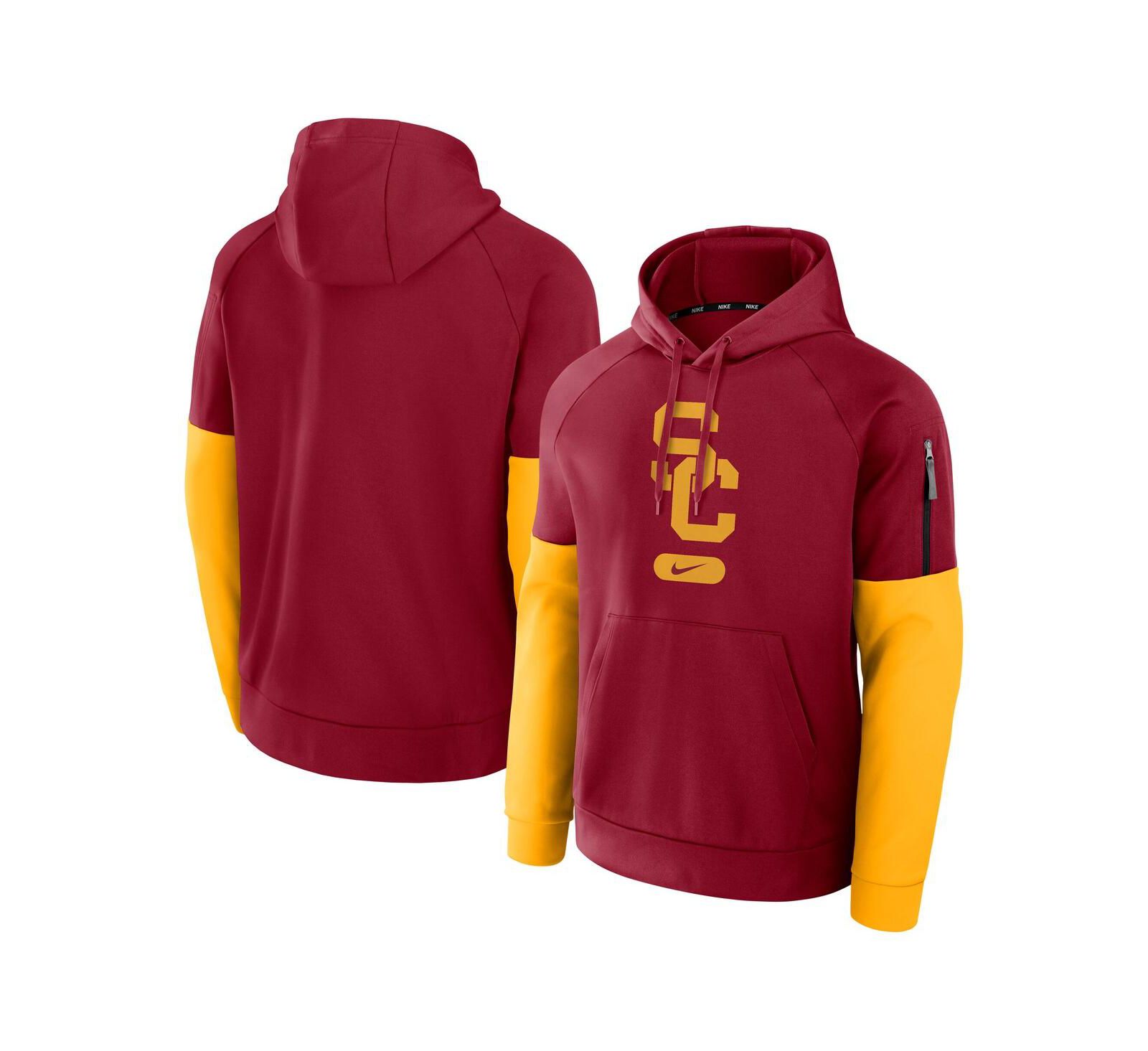 Nike Men's Cardinal/Gold USC Trojans Fitness Performance Pullover Hoodie