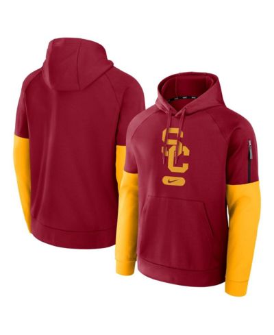 Мужское худи Nike USC Trojans Fitness Performance Cardinal/Gold