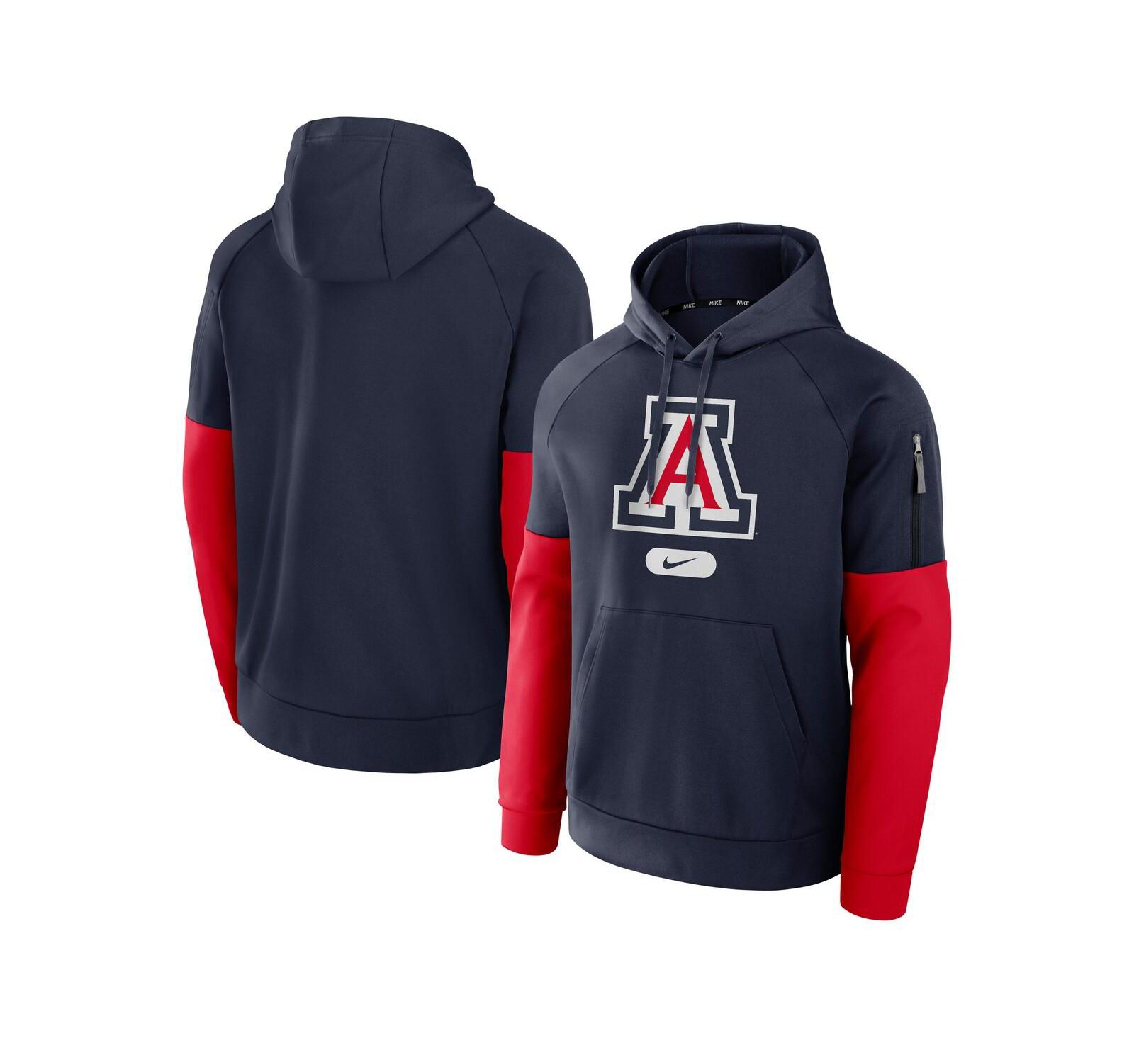 Nike Men's Navy Arizona Wildcats Fitness Performance Pullover Hoodie