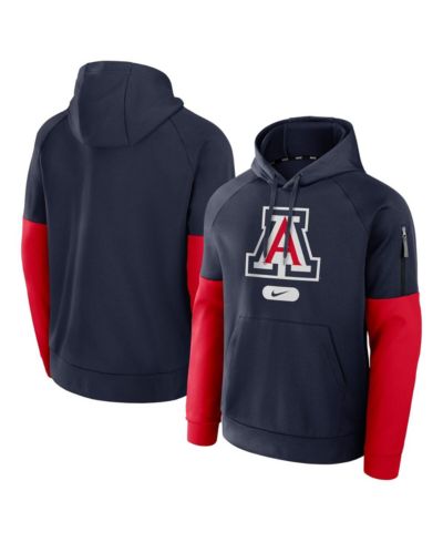 Мужское худи Nike Navy Arizona Wildcats Fitness Performance Pullover Hoodie