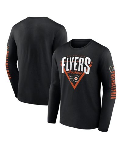 Мужская футболка Fanatics Philadelphia Flyers Headline с длинным рукавом, черная