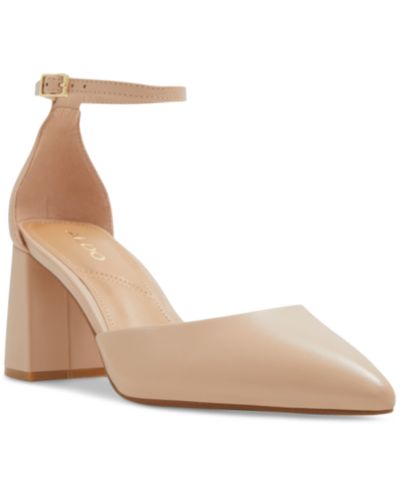 ALDO Women's Jan Pointed Toe Ankle-Strap Block-Heel Sandals